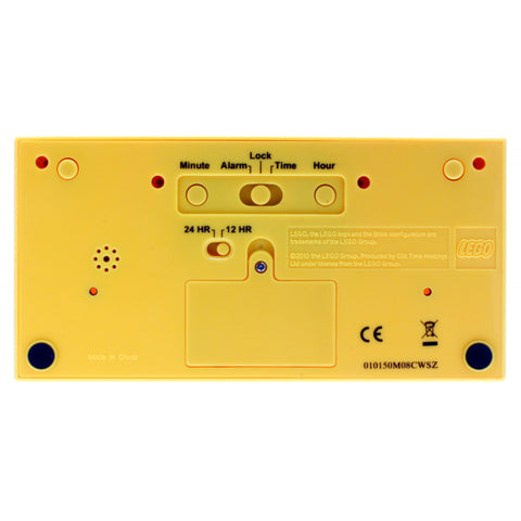 LEGO® Brick Alarm Clock Yellow
