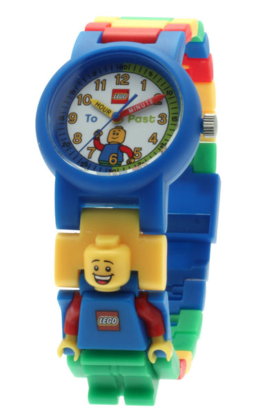LEGO® Time Teacher Boy Kids' Minifigure Link Watch & Constructible Clock