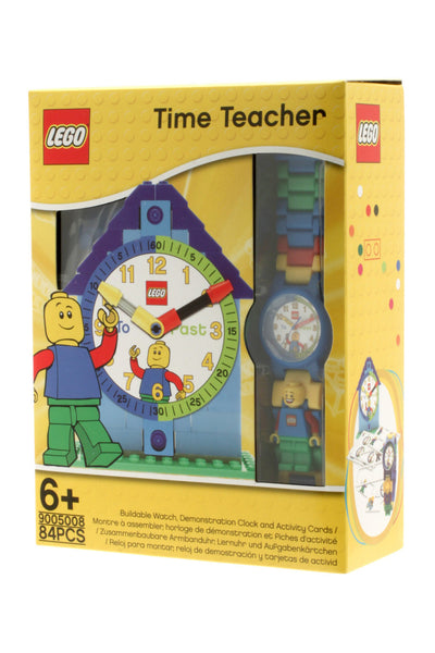 LEGO® Time Teacher Boy Kids' Minifigure Link Watch & Constructible Clock