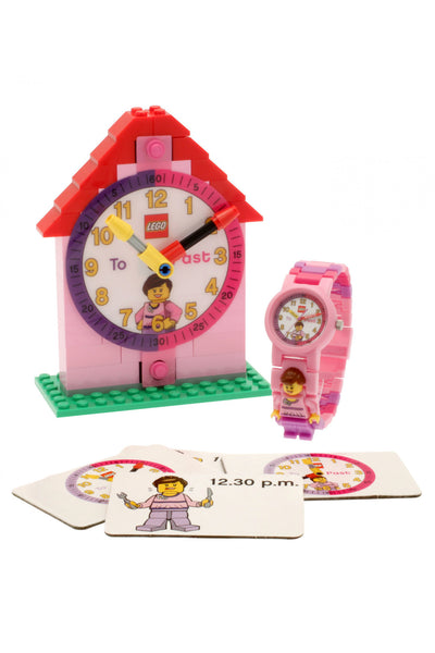 LEGO® Time Teacher Girl Kids' Minifigure Link Watch & Constructible Clock