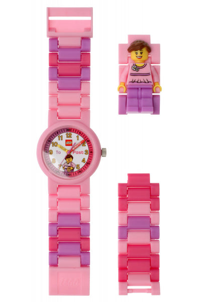 LEGO® Time Teacher Girl Kids' Minifigure Link Watch & Constructible Clock
