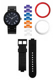 LEGO® 4 Stud Brick Black/Chrome Adult Watch