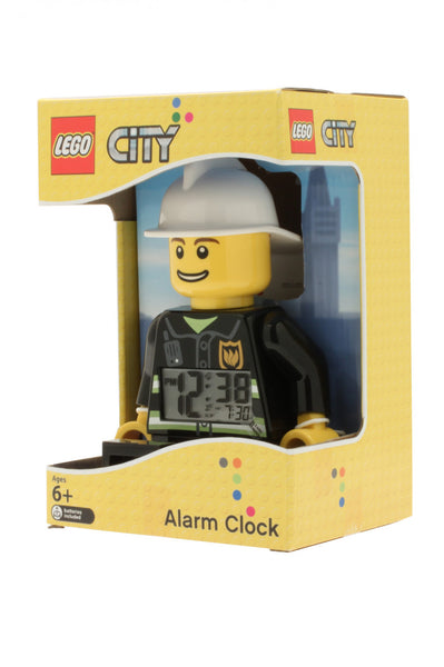 LEGO® City Fireman Minifigure Clock