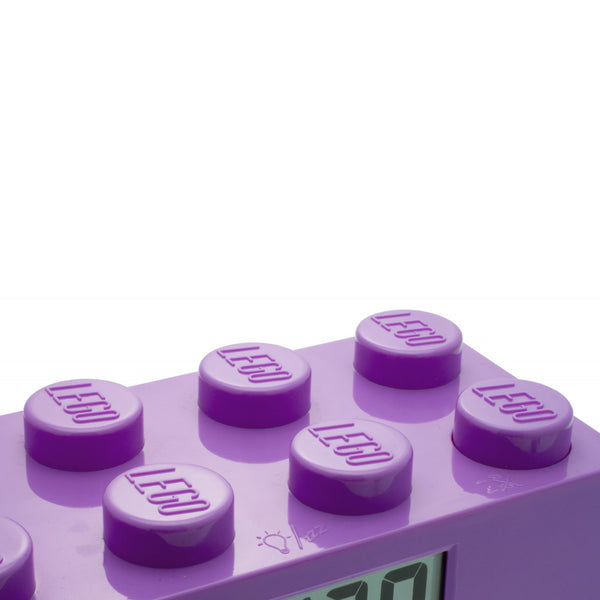 LEGO® Brick Alarm Clock Friends Purple